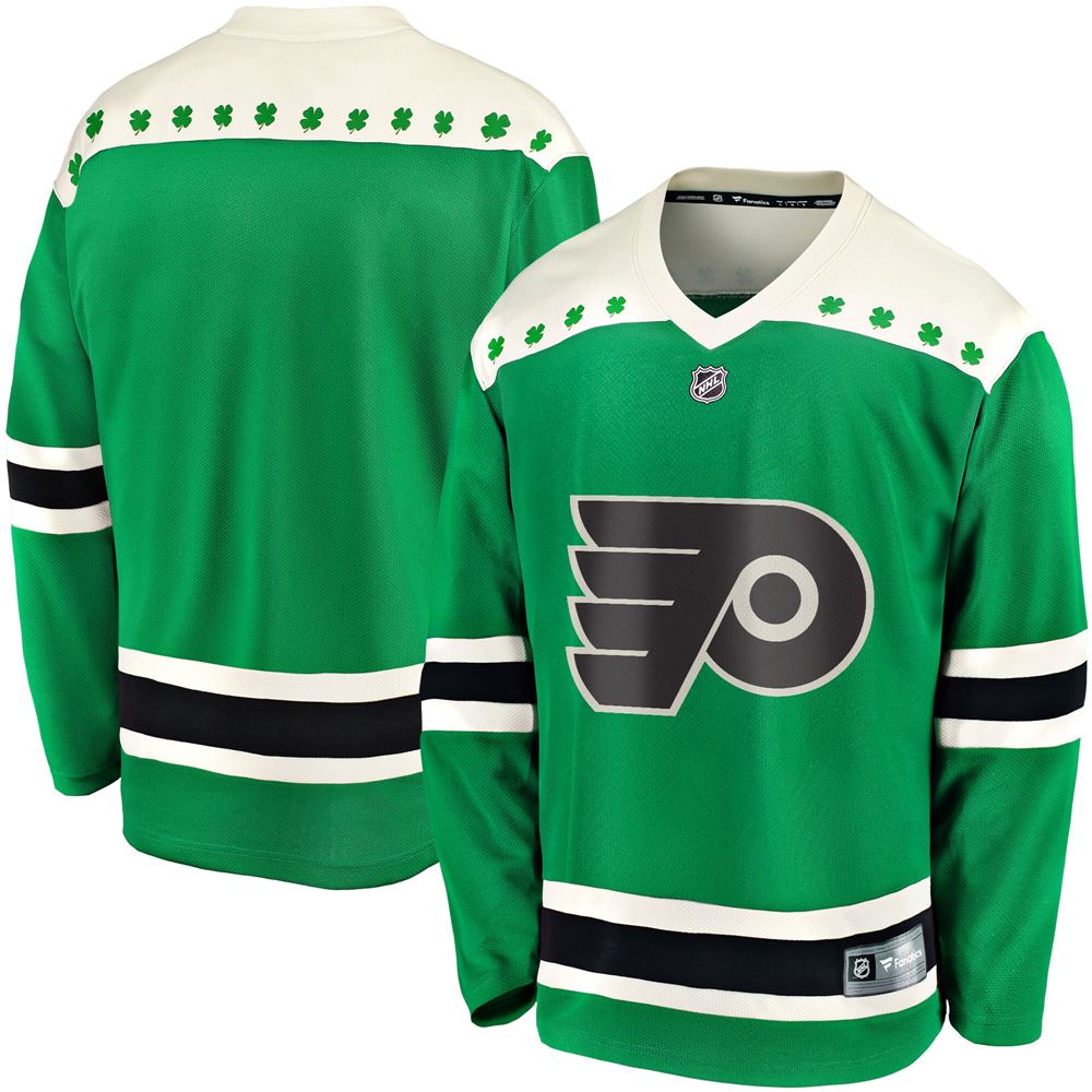 Men's Philadelphia Flyers 2021 St Patricks Day Breakaway Jersey Green