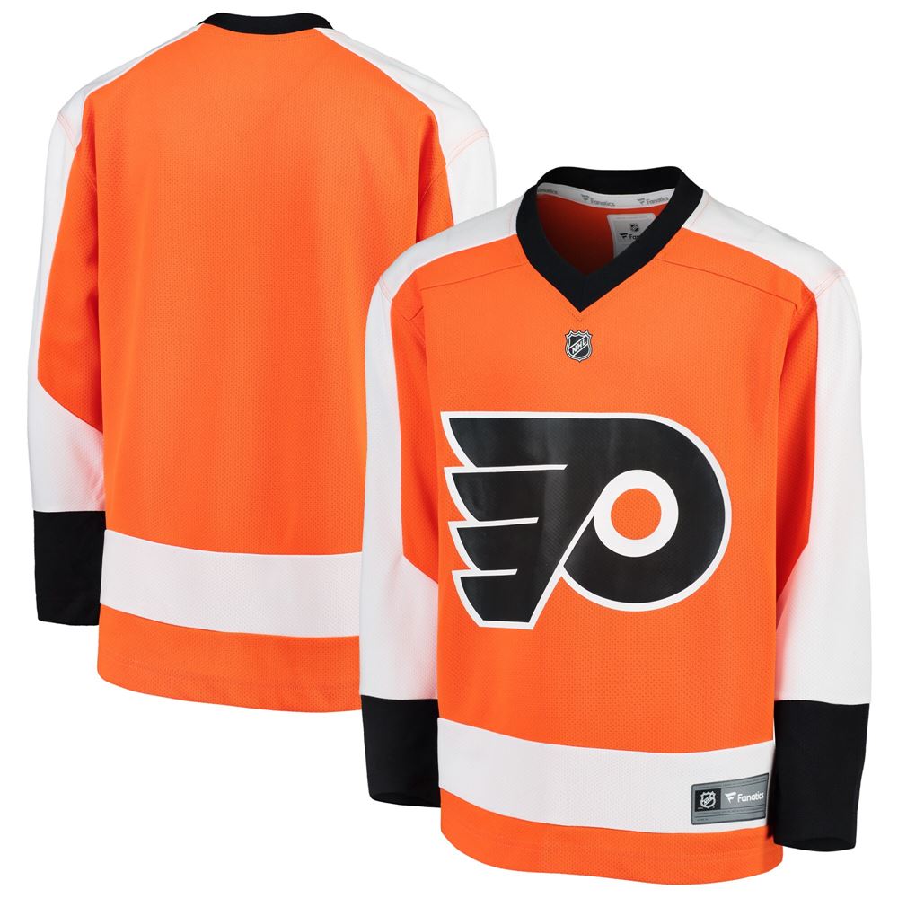 Men's Philadelphia Flyers Youth Home Replica Blank Jersey Orange