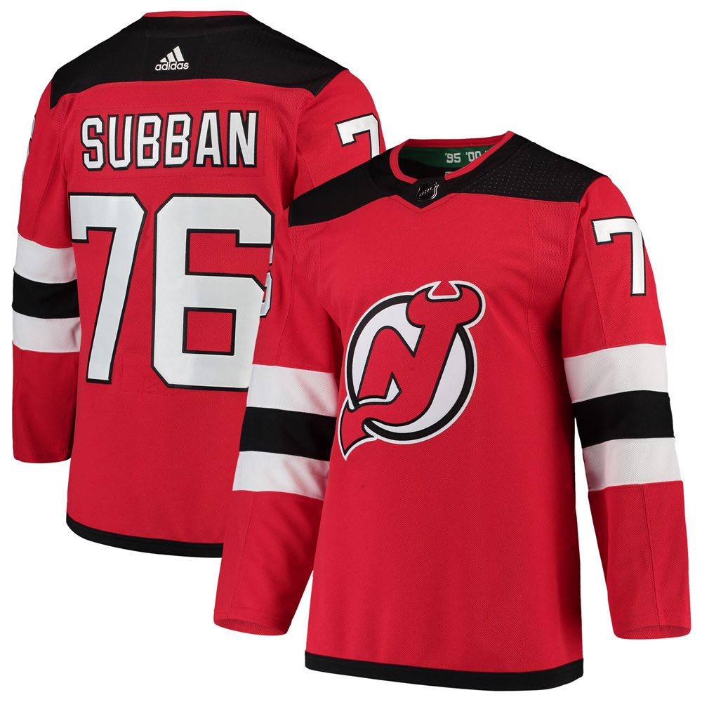 Men's Pk Subban New Jersey Devils Home Player Jersey Red