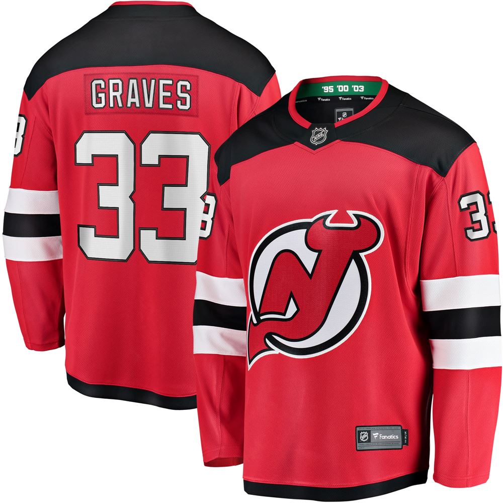 Men's Ryan Graves New Jersey Devils Breakaway Player Jersey Red