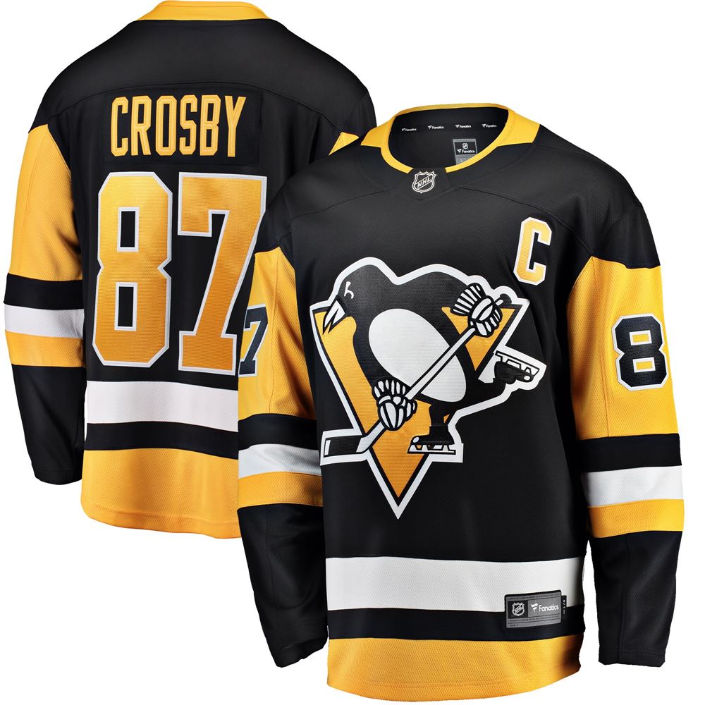 Men's Sidney Crosby Pittsburgh Penguins Breakaway Player Jersey Black