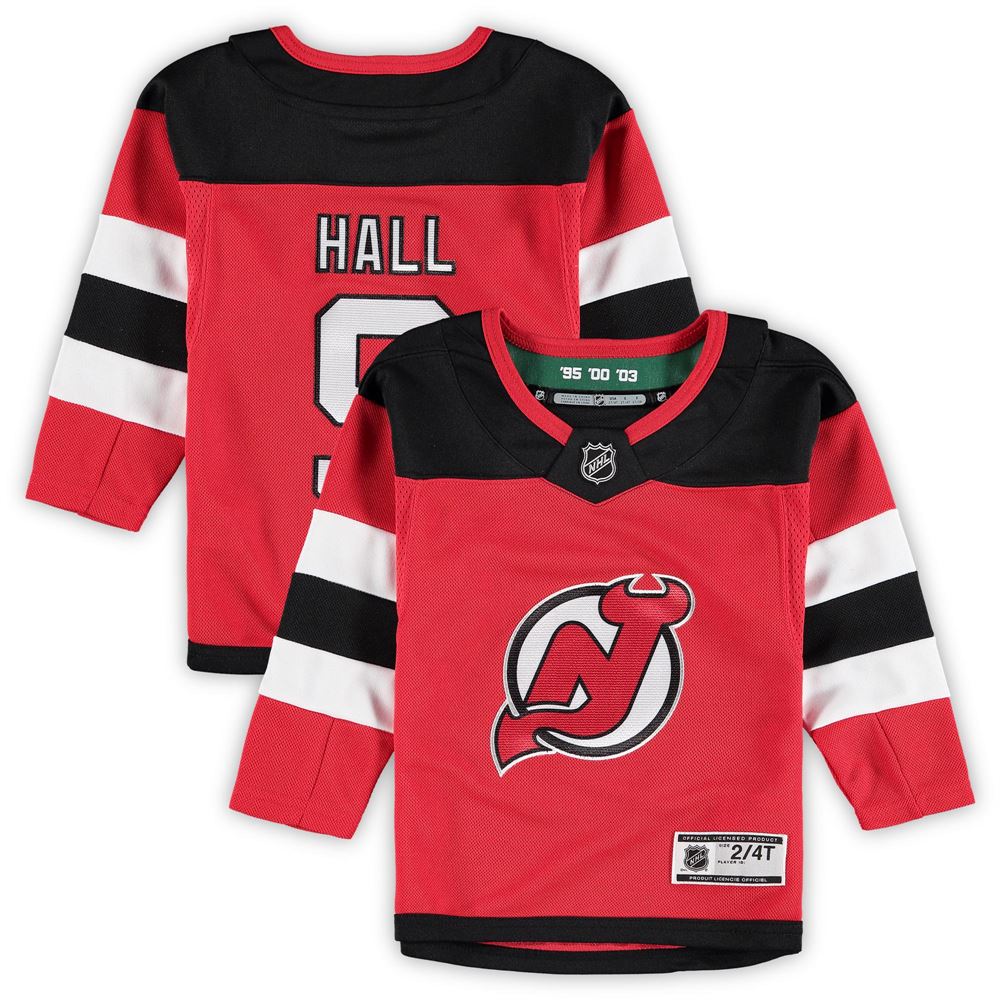 Men's Taylor Hall New Jersey Devils Toddler Home Replica Player Jersey Red