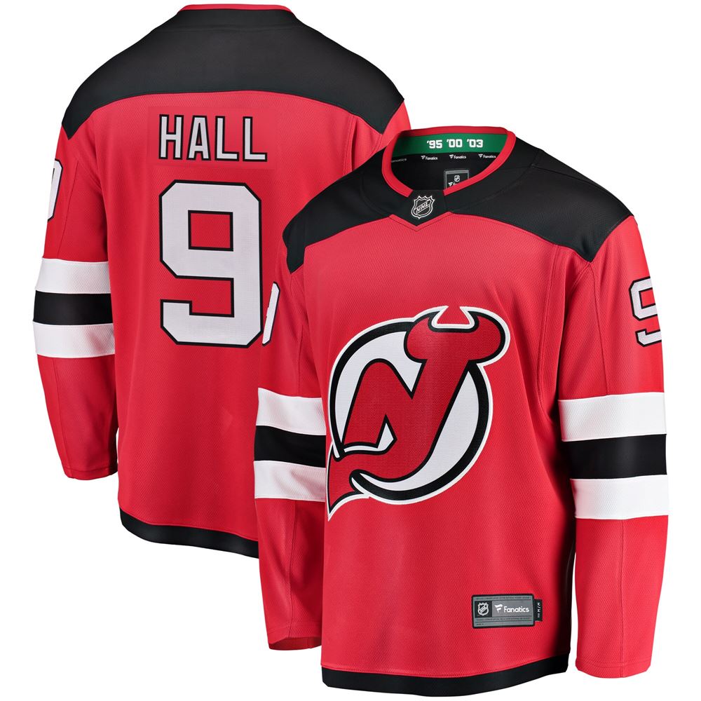 Men's Taylor Hall New Jersey Devils Youth Home Breakaway Player Jersey Red