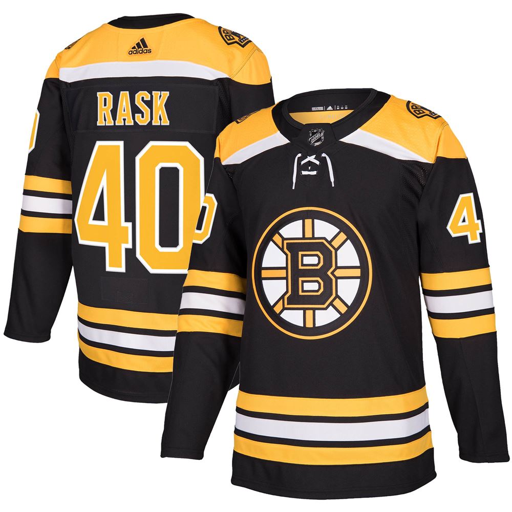 Men's Tuukka Rask Boston Bruins Home Player Jersey Black