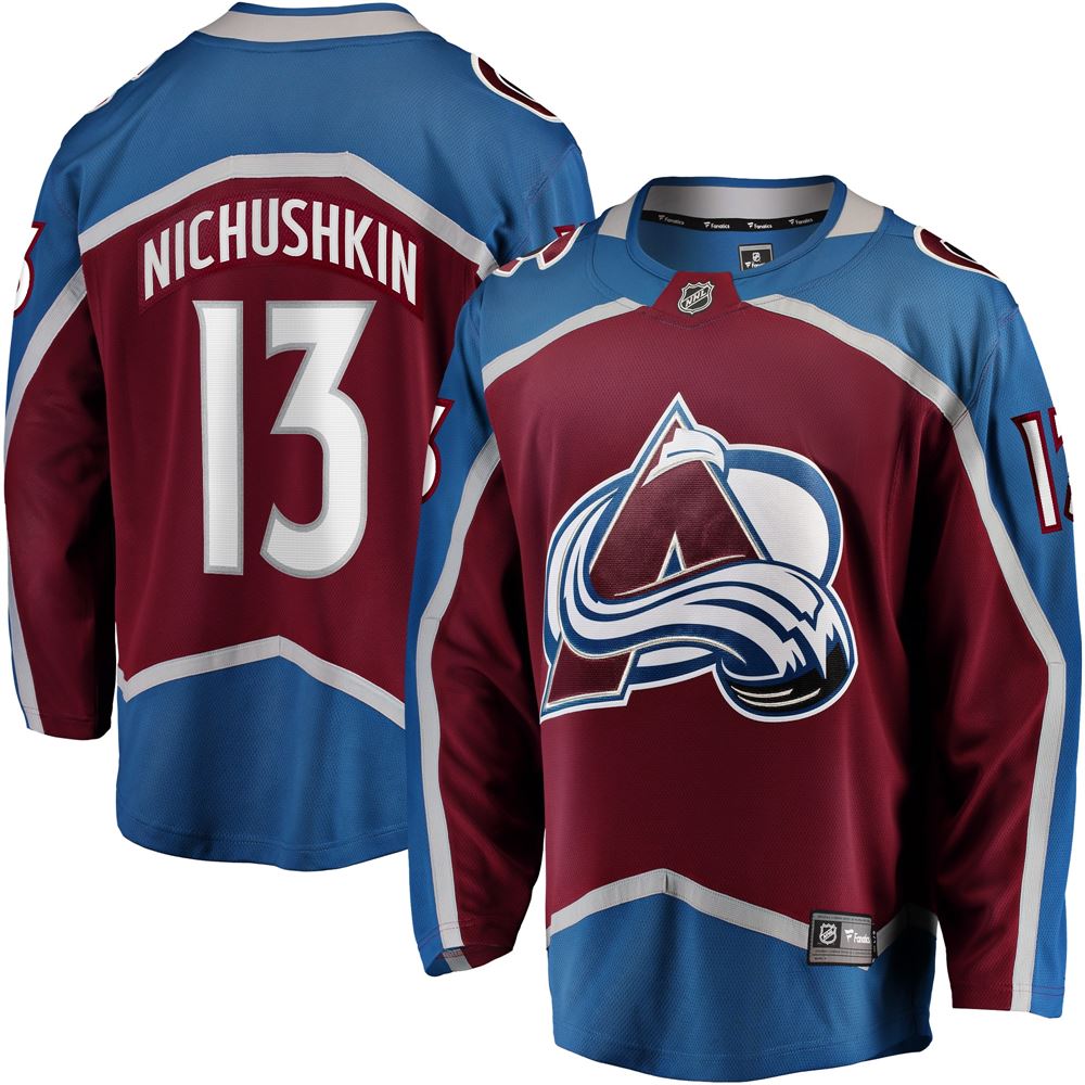 Men's Valeri Nichushkin Colorado Avalanche Breakaway Player Jersey Burgundy