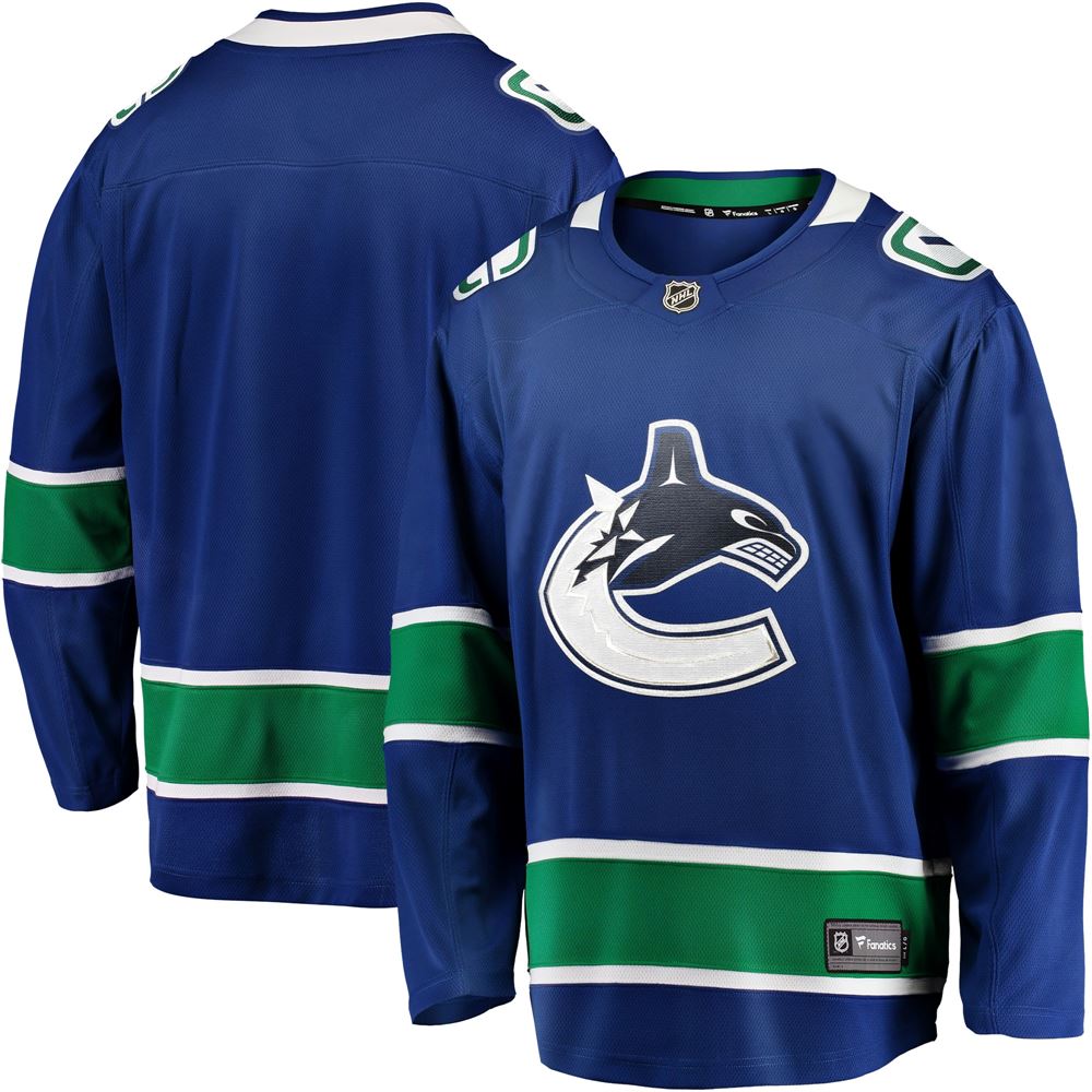 Men's Vancouver Canucks Home Team Breakaway Jersey Blue