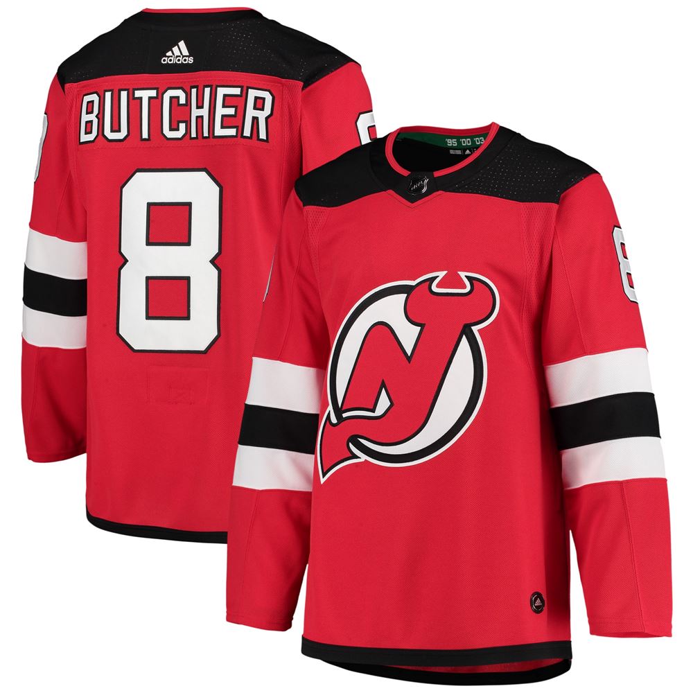 Men's Will Butcher New Jersey Devils Home Player Jersey Red