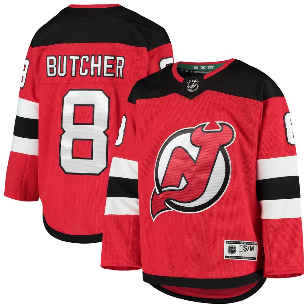 Men's Will Butcher New Jersey Devils Youth Home Premier Player Jersey Red