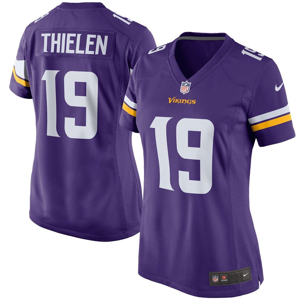 Women's Adam Thielen Minnesota Vikings Womens Game Player Jersey Purple