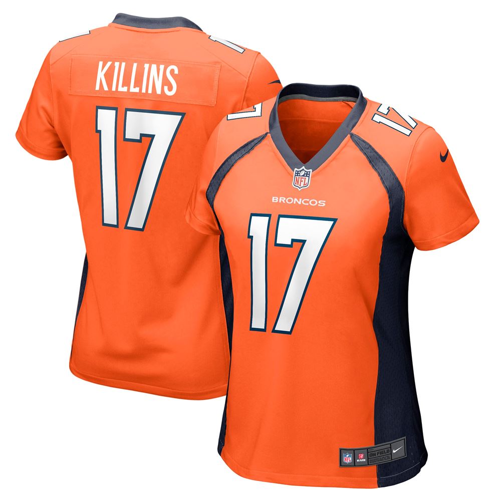 Women's Adrian Killins Denver Broncos Womens Game Jersey Orange