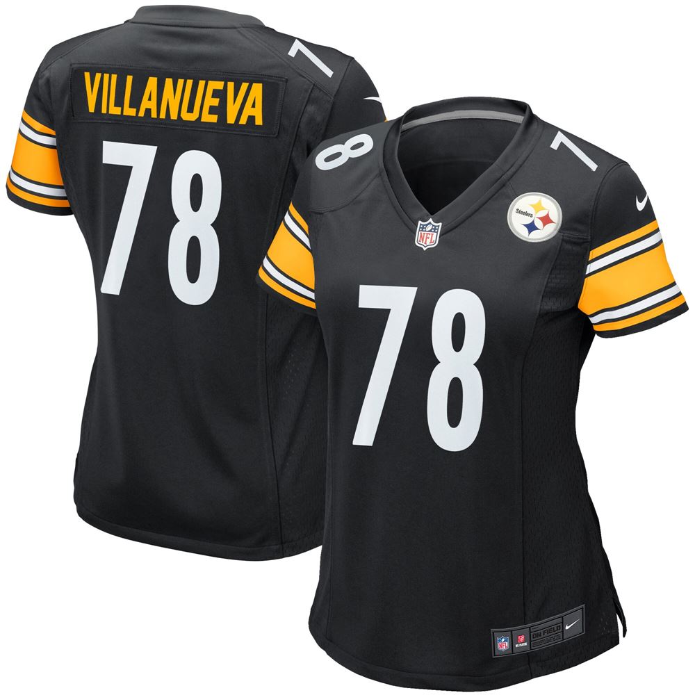 Women's Alejandro Villanueva Pittsburgh Steelers Womens Game Player Jersey Black