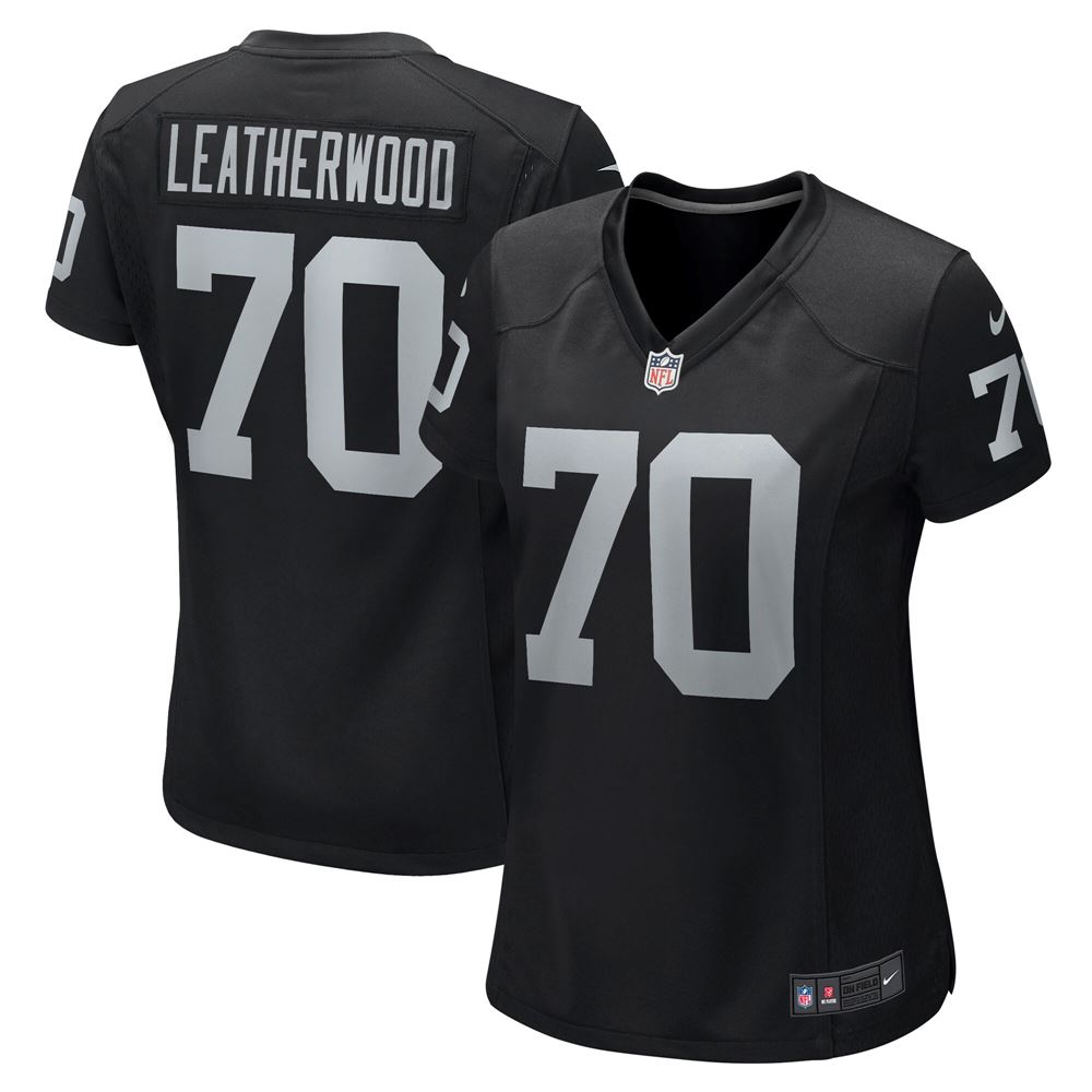 Women's Alex Leatherwood Las Vegas Raiders Womens Game Jersey Black
