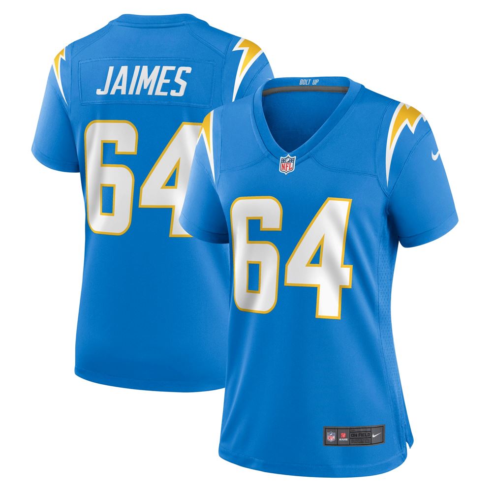 Women's Brenden Jaimes Los Angeles Chargers Womens Game Jersey Powder Blue
