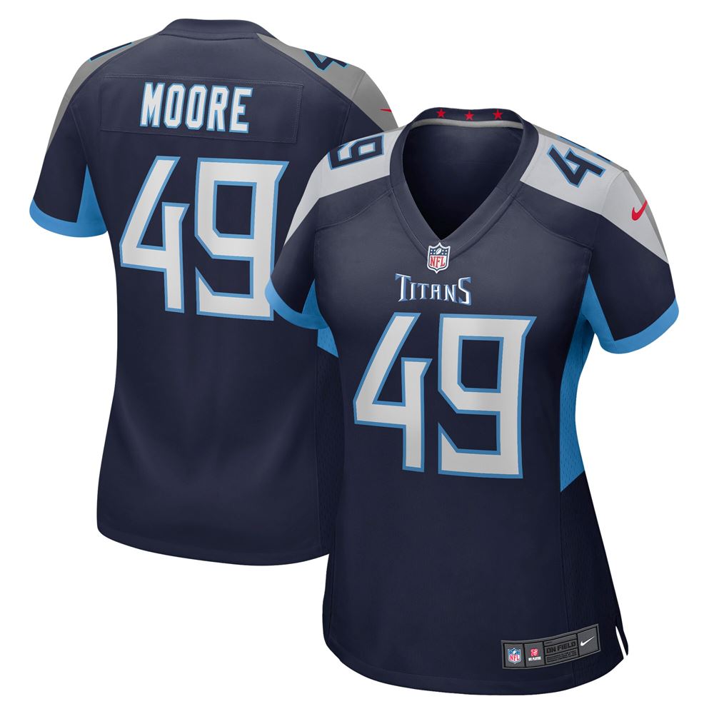Women's Briley Moore Tennessee Titans Womens Game Jersey Navy