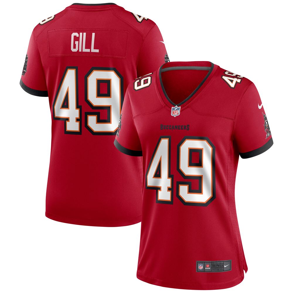 Women's Cam Gill Tampa Bay Buccaneers Womens Game Jersey Red
