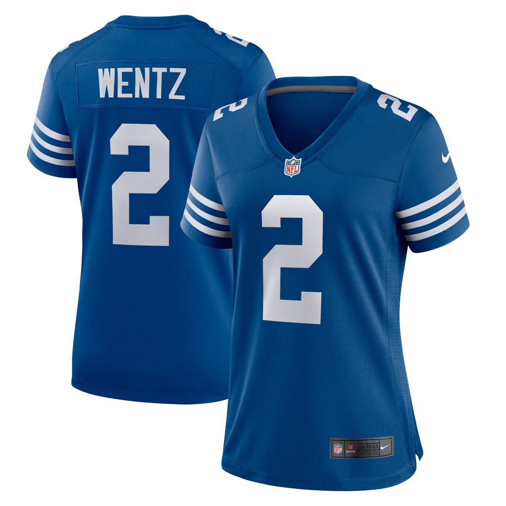 Women's Carson Wentz Indianapolis Colts Womens Alternate Game Jersey Royal
