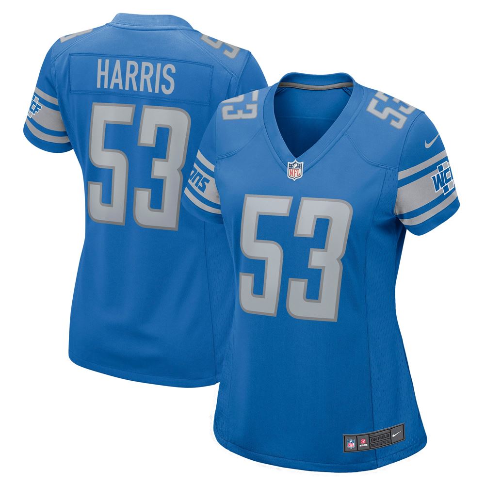 Women's Charles Harris Detroit Lions Womens Game Jersey Blue