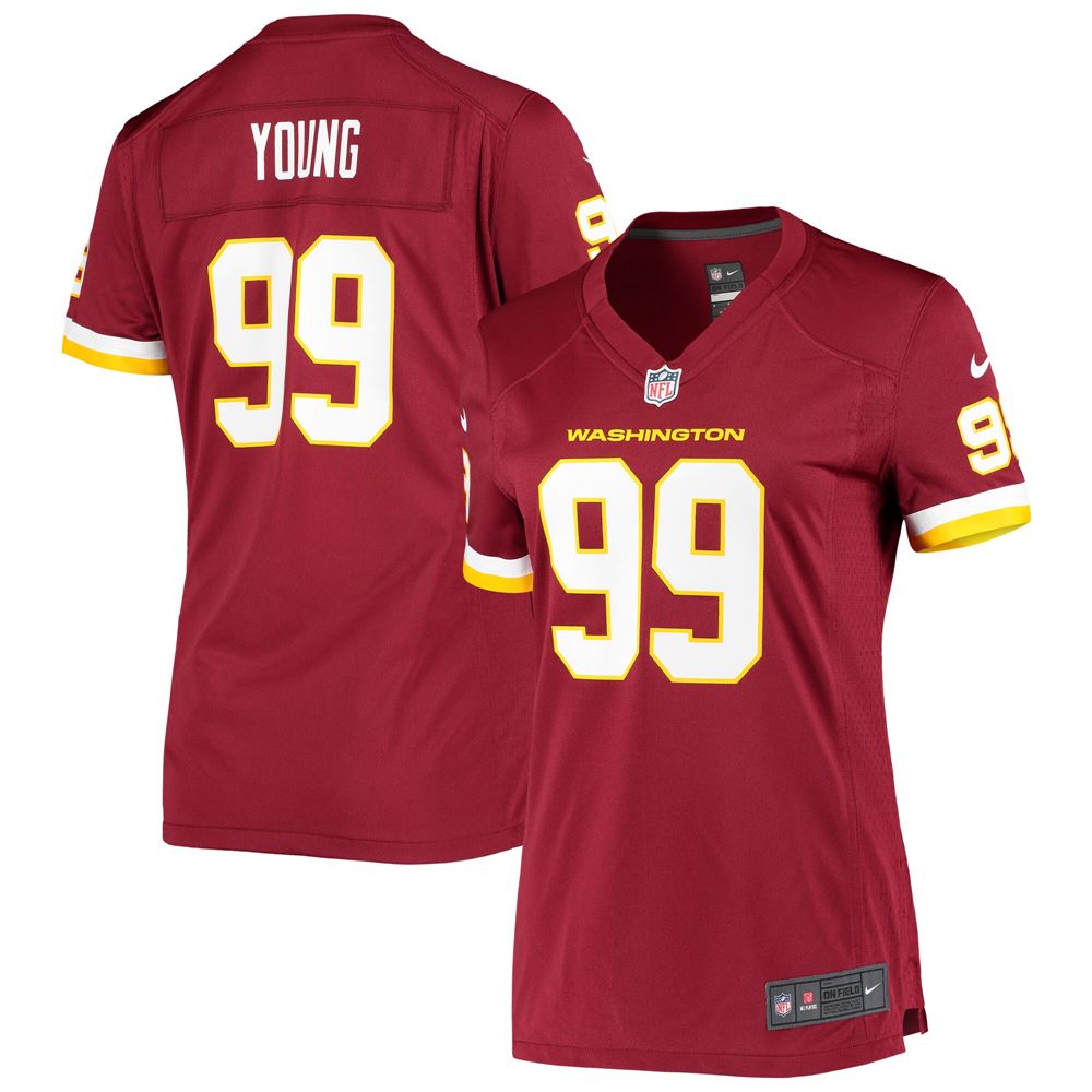 Women's Chase Young Washington Football Team Womens Player Game Jersey ...