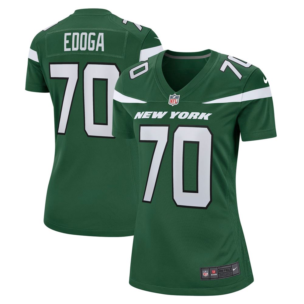 Women's Chuma Edoga New York Jets Womens Game Player Jersey Gotham Green