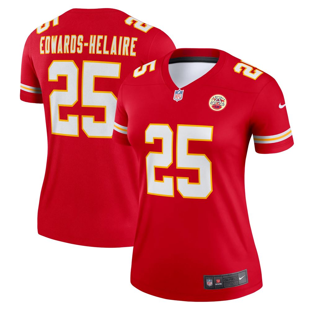 Women's Clyde Edwards-helaire Kansas City Chiefs Womens Legend Jersey ...