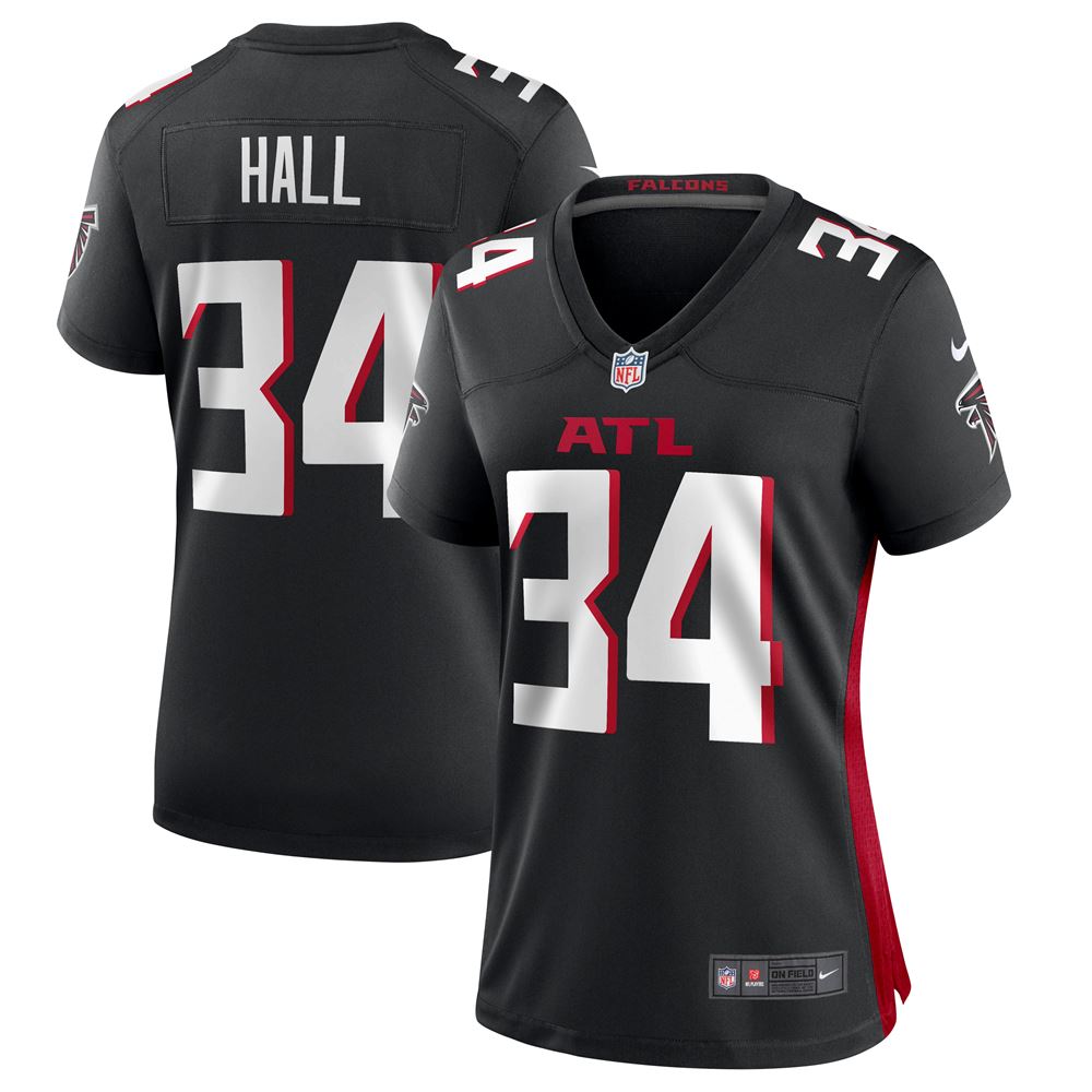 Women's Darren Hall Atlanta Falcons Womens Game Jersey Black