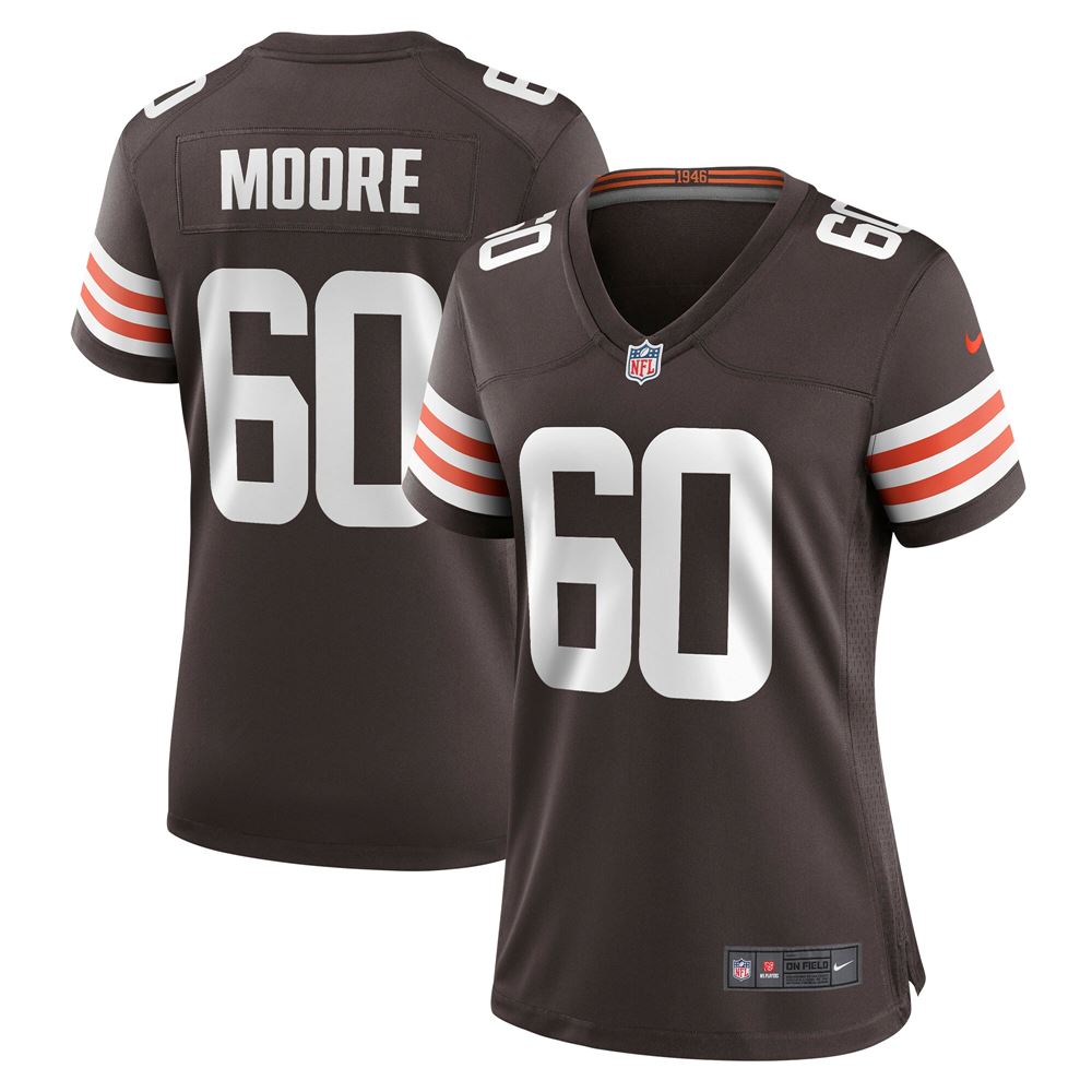 Women's David Moore Cleveland Browns Womens Game Jersey Brown