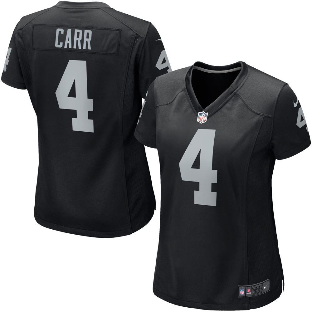 Women's Derek Carr Las Vegas Raiders Womens Game Player Jersey