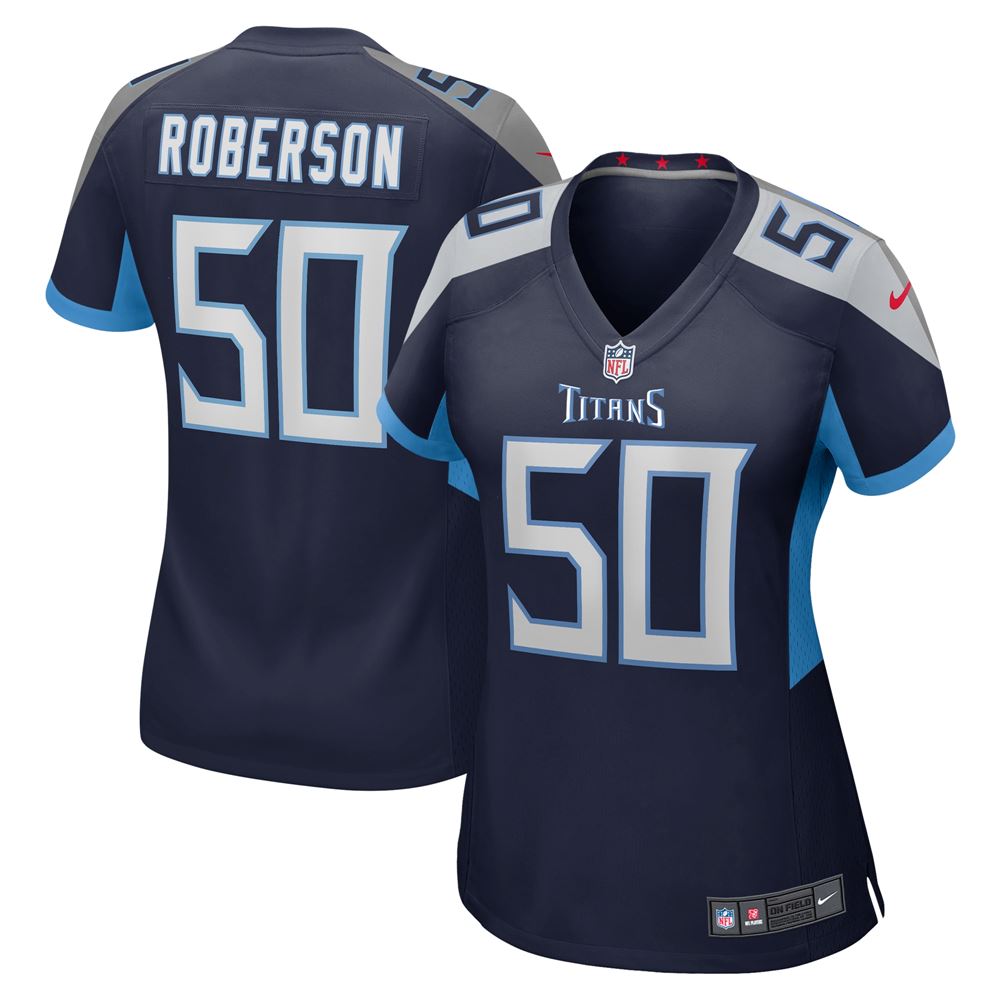 Women's Derick Roberson Tennessee Titans Womens Game Jersey Navy