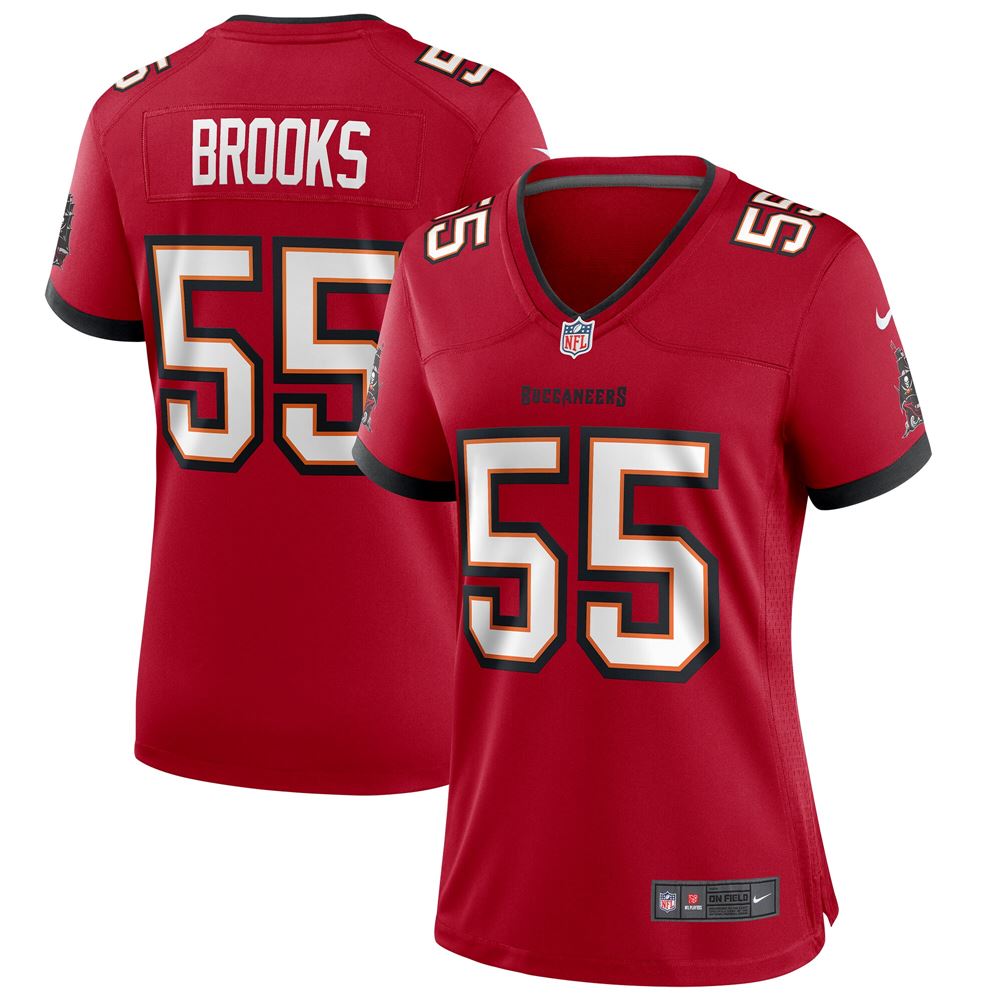 Women's Derrick Brooks Tampa Bay Buccaneers Womens Game Retired Player Jersey Red