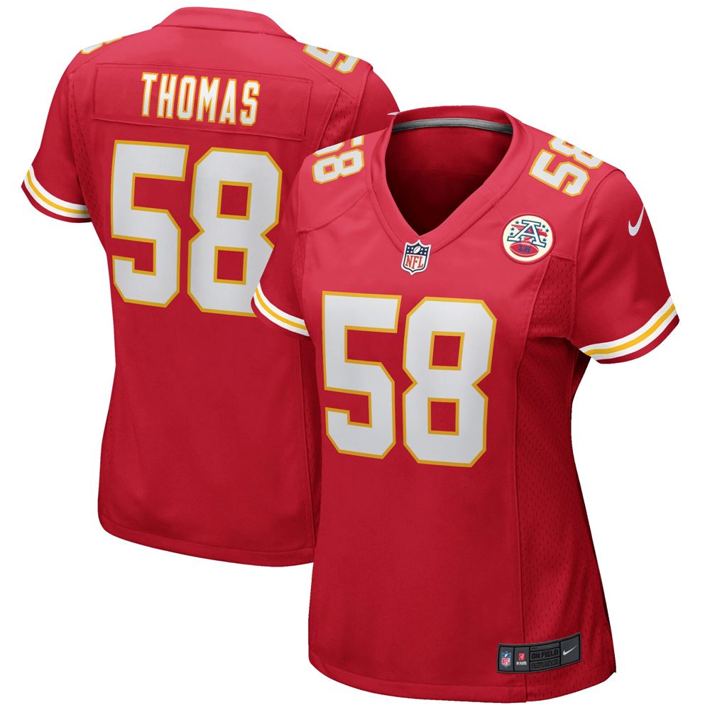 Women's Derrick Thomas Kansas City Chiefs Womens Game Retired Player Jersey Red