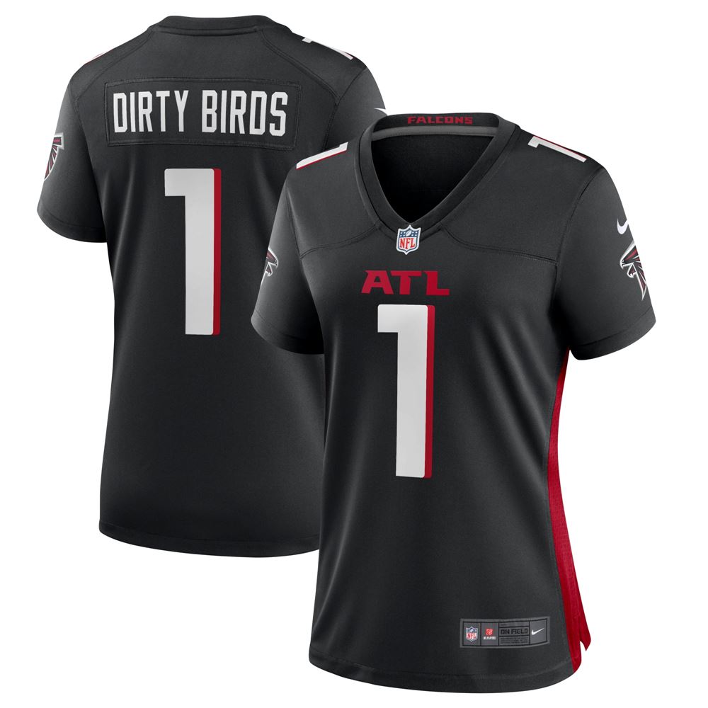 Women's Dirty Birds Atlanta Falcons Womens Game Jersey Black