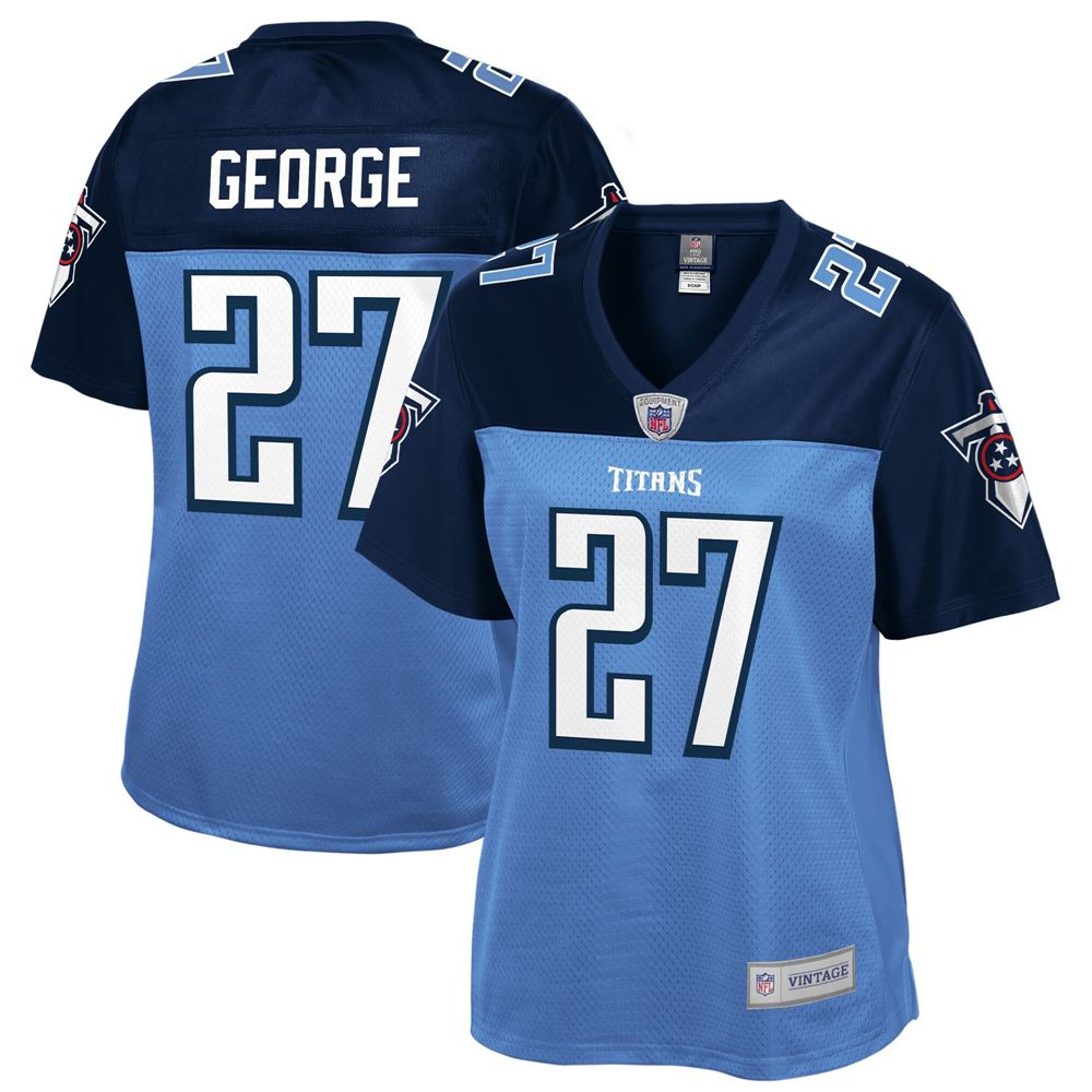 Women's Eddie George Tennessee Titans Womens Retired Player Jersey Navy