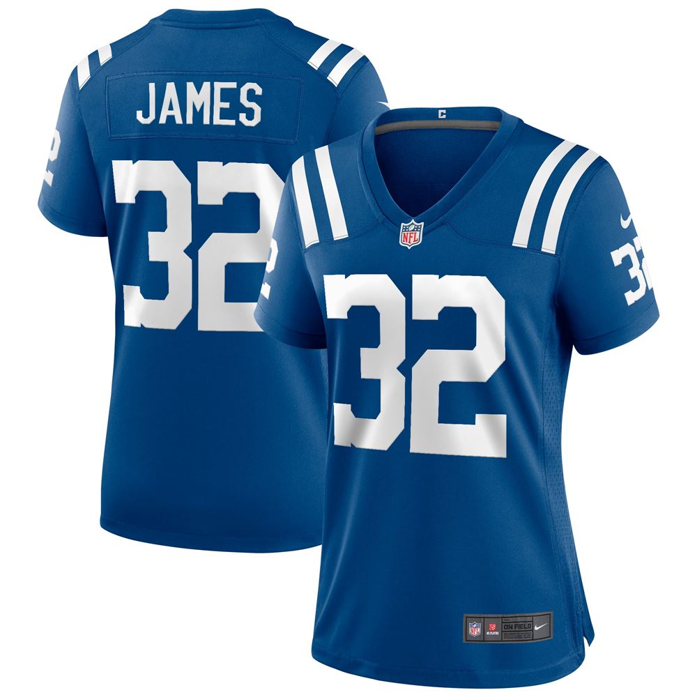 Women's Edgerrin James Indianapolis Colts Womens Game Retired Player Jersey Royal