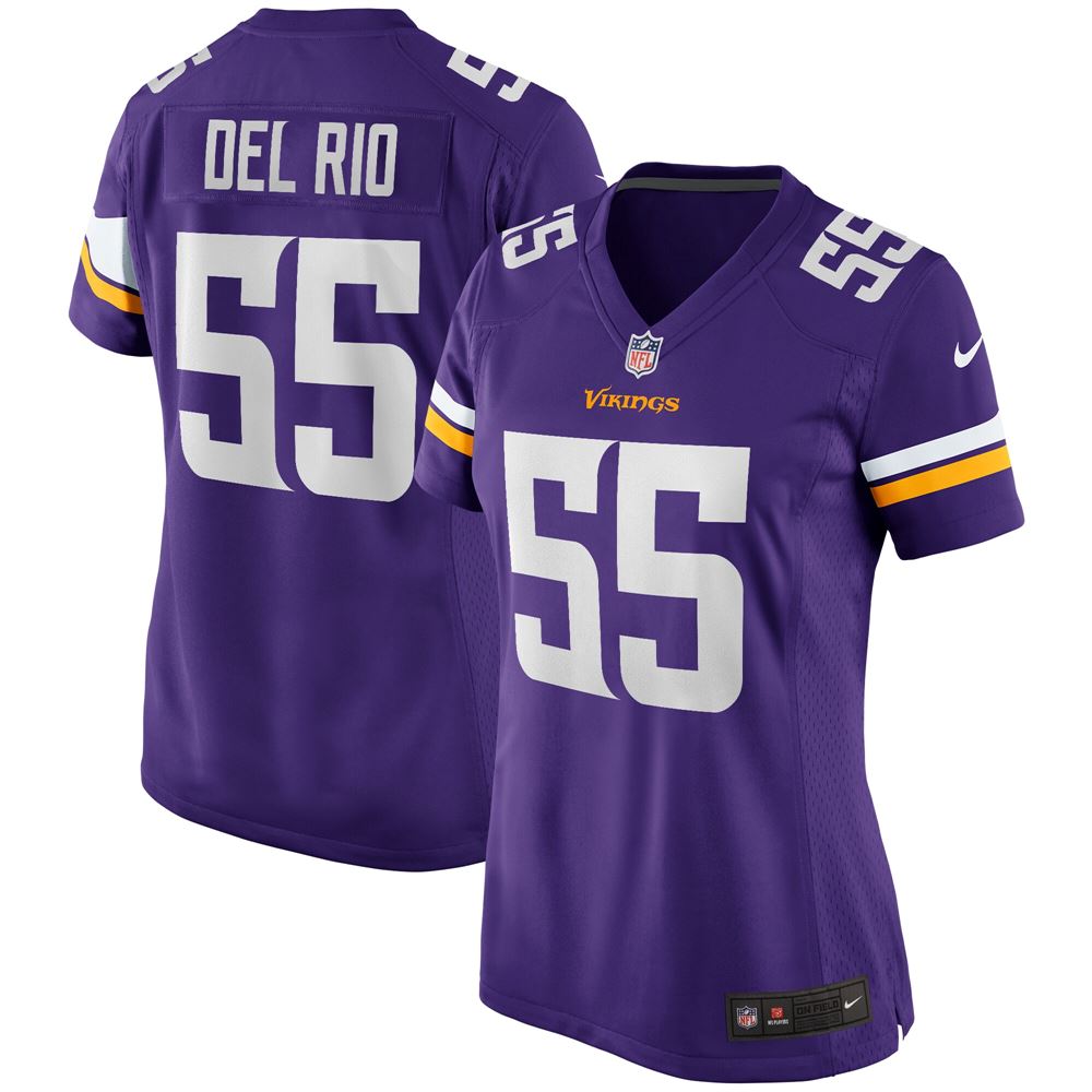 Women's Jack Del Rio Minnesota Vikings Womens Game Retired Player Jersey Purple