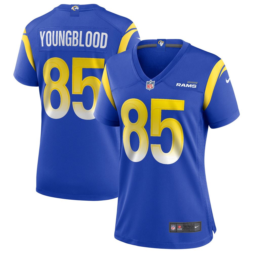 Women's Jack Youngblood Los Angeles Rams Womens Game Retired Player Jersey Royal