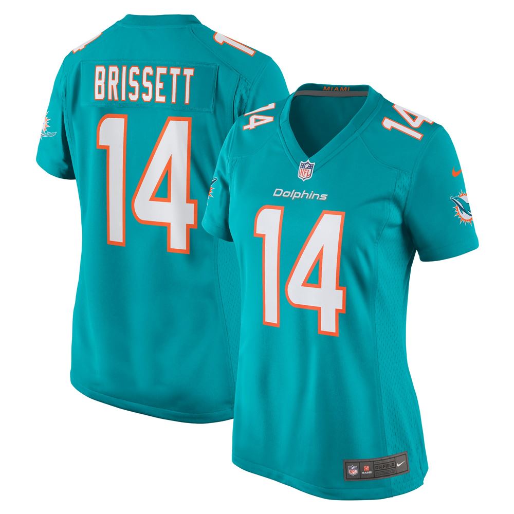 Women's Jacoby Brissett Miami Dolphins Womens Game Jersey Aqua