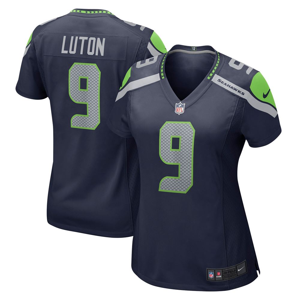 Women's Jake Luton Seattle Seahawks Womens Game Player Jersey College Navy