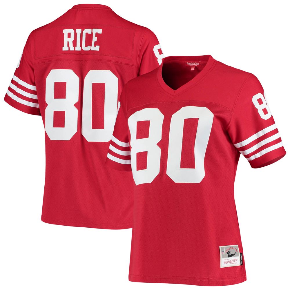 Women's Jerry Rice San Francisco 49ers Womens 1990 Legacy Replica Jersey Scarlet