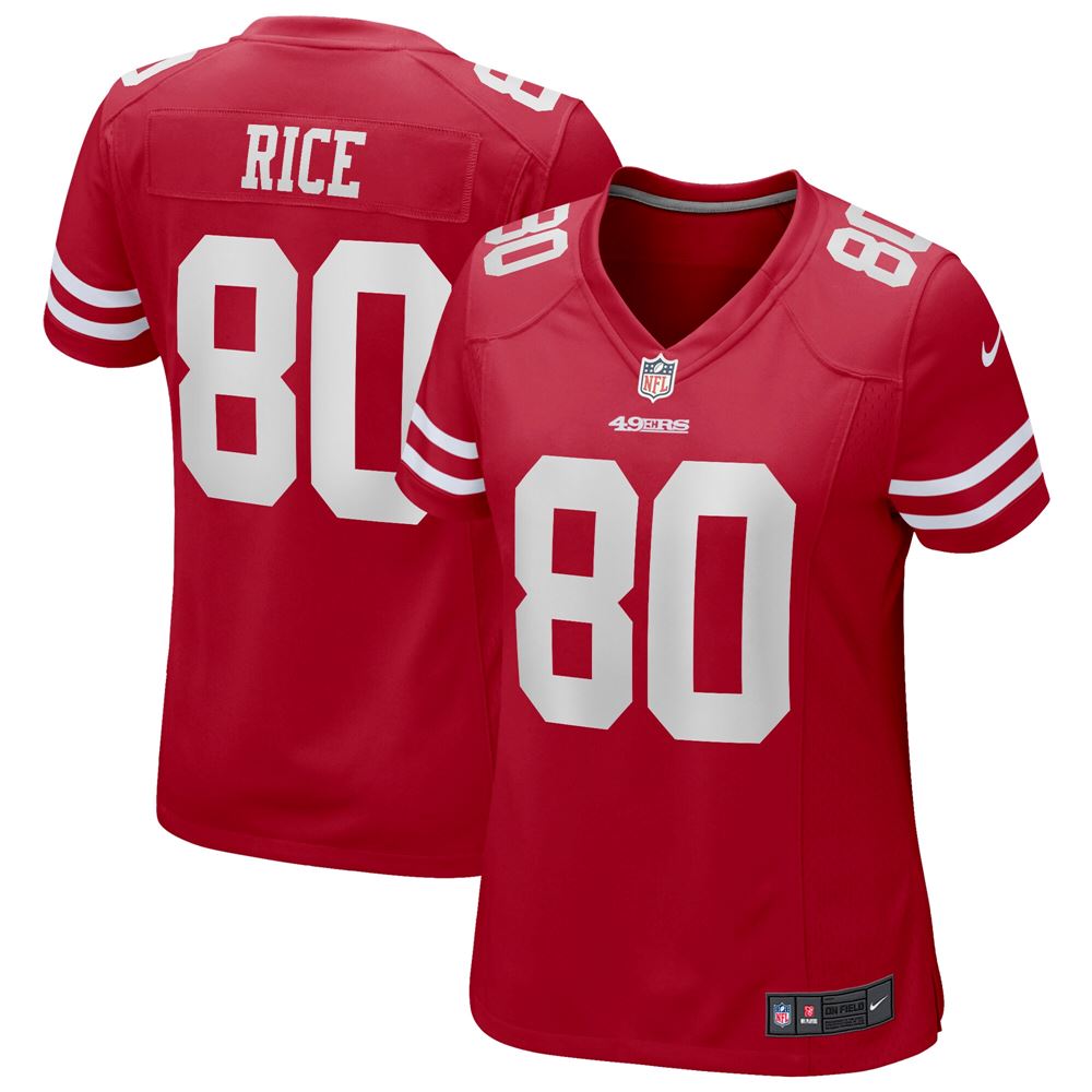 Women's Jerry Rice San Francisco 49ers Womens Game Retired Player Jersey Scarlet