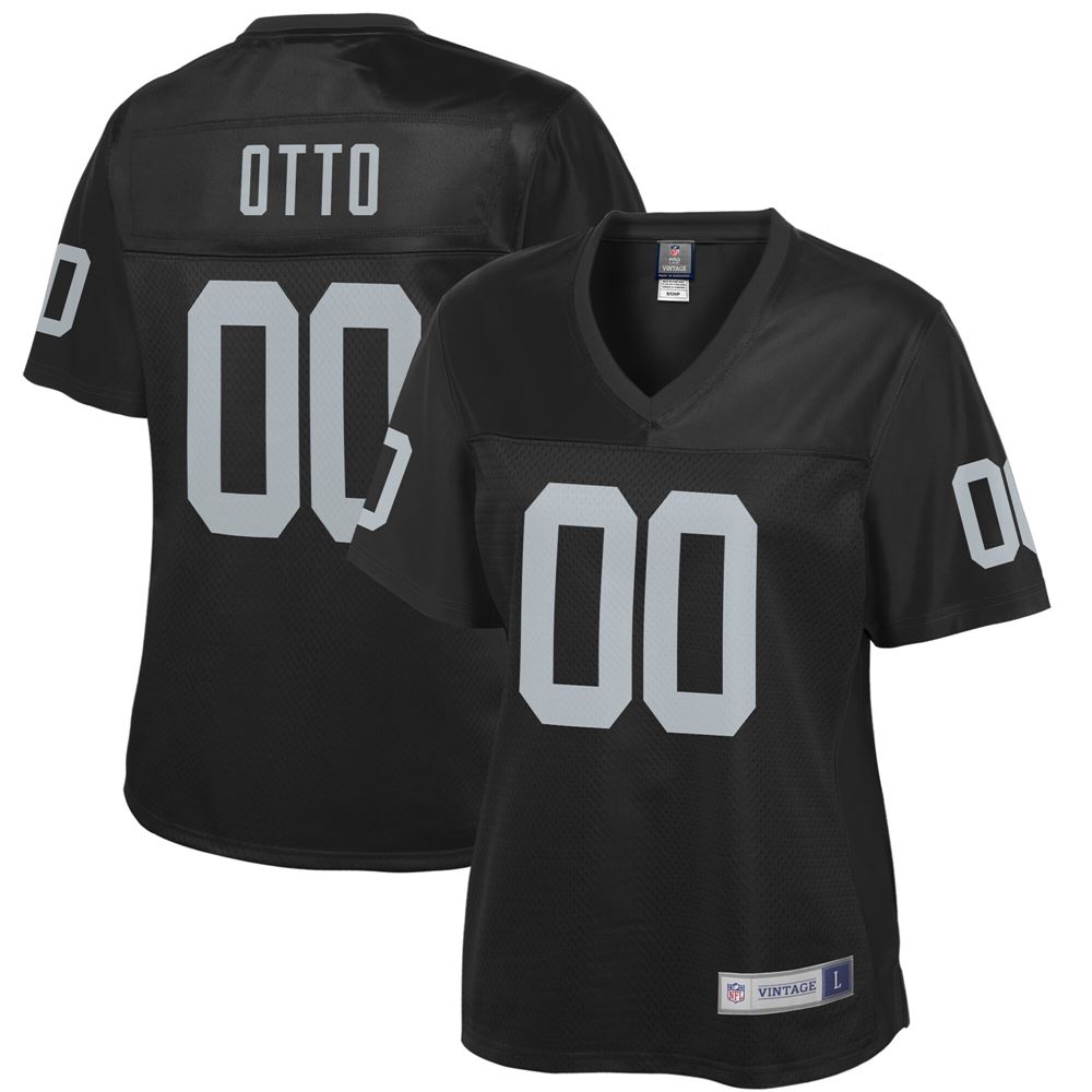 Women's Jim Otto Las Vegas Raiders Womens Retired Player Replica Jersey Black