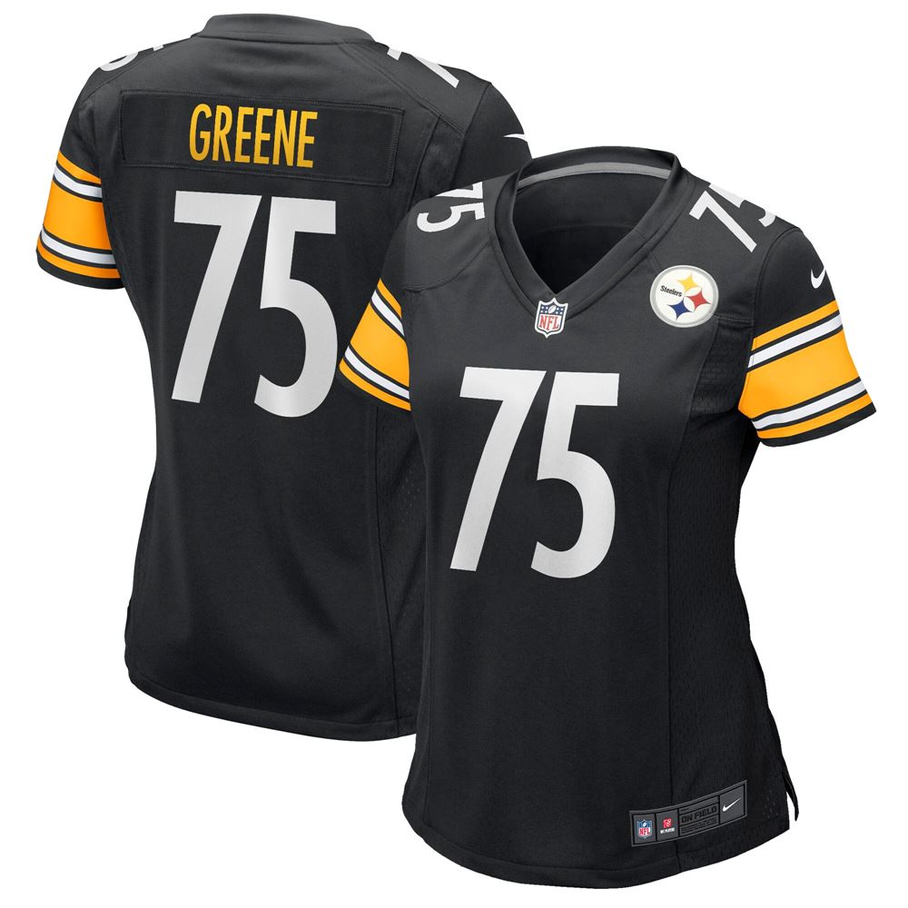 Women's Joe Greene Pittsburgh Steelers Womens Game Retired Player Jersey Black