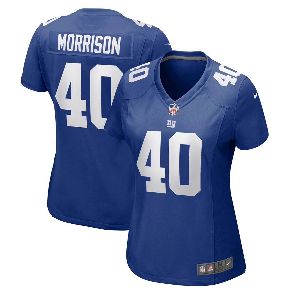 Women's Joe Morrison New York Giants Womens Retired Player Jersey Royal