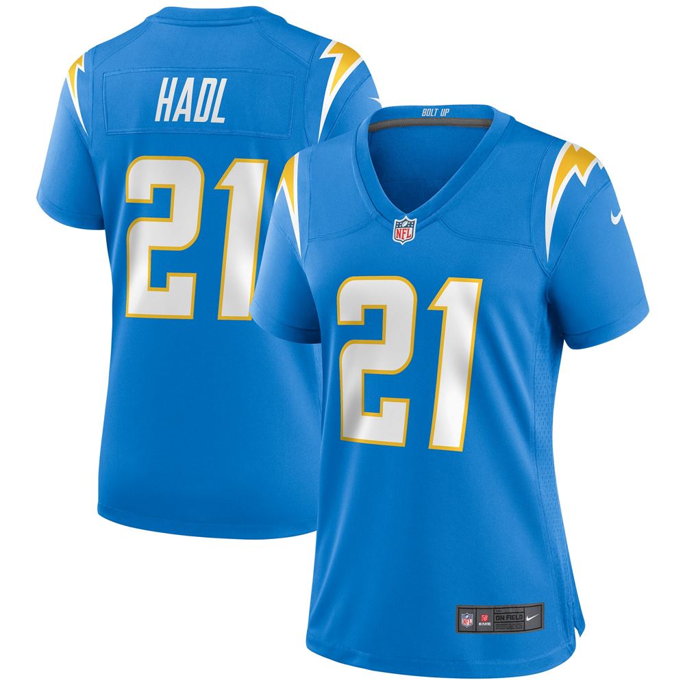 Women's John Hadl Los Angeles Chargers Womens Game Retired Player Jersey Powder Blue