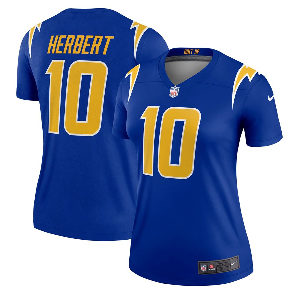 Women's Justin Herbert Los Angeles Chargers Womens Legend Jersey Royal