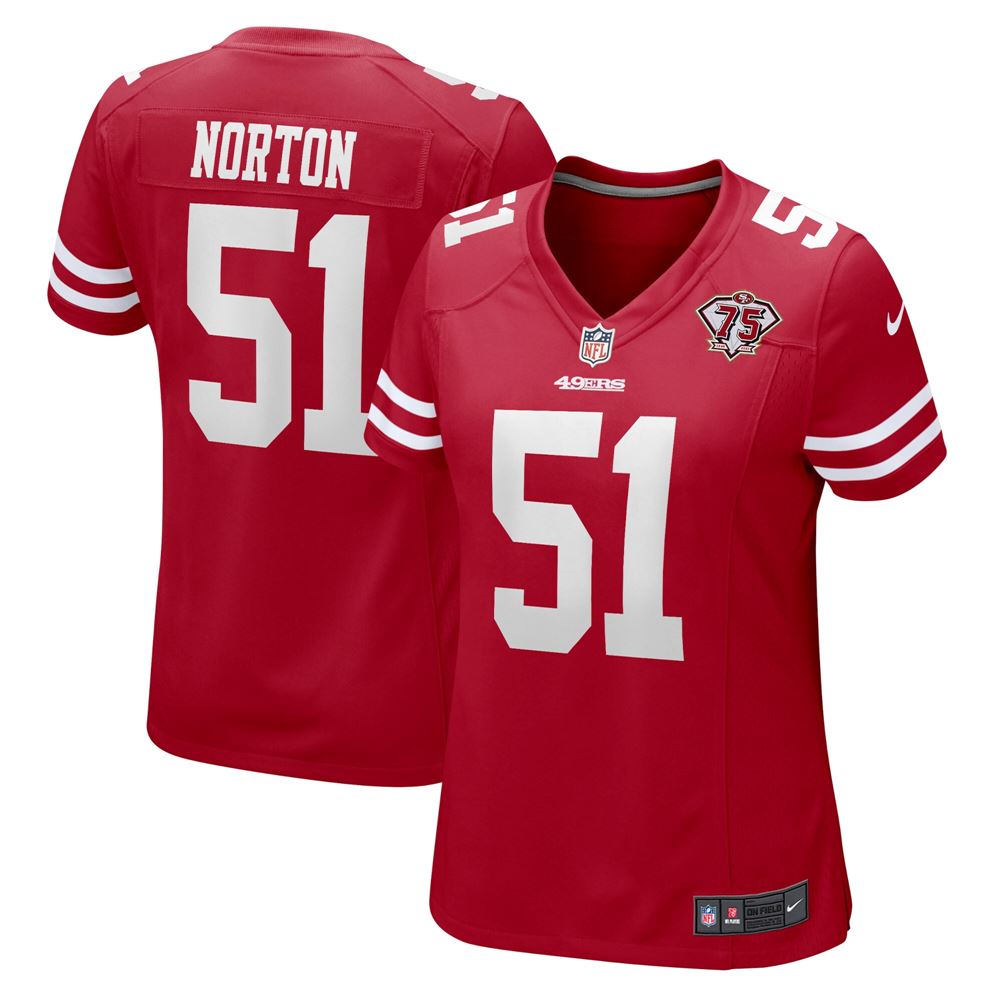 Women's Ken Norton San Francisco 49ers Womens 75th Anniversary Retired ...