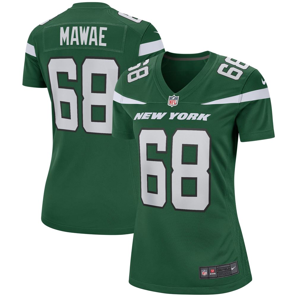 Women's Kevin Mawae New York Jets Womens Game Retired Player Jersey Gotham Green