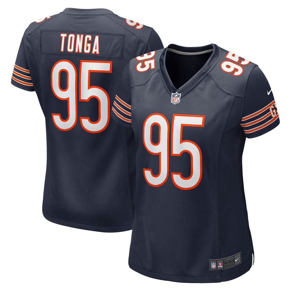 Women's Khyiris Tonga Chicago Bears Womens Game Jersey Navy