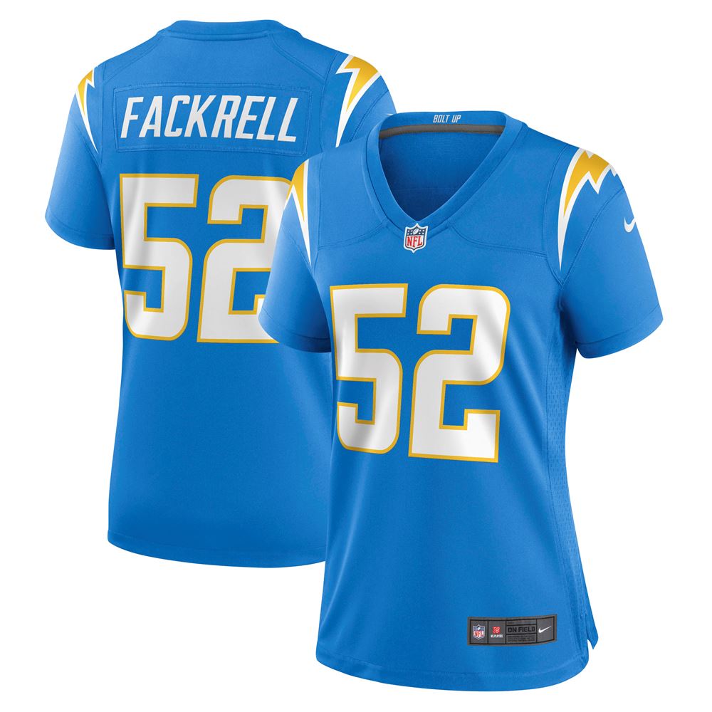 Women's Kyler Fackrell Los Angeles Chargers Womens Game Jersey Powder Blue