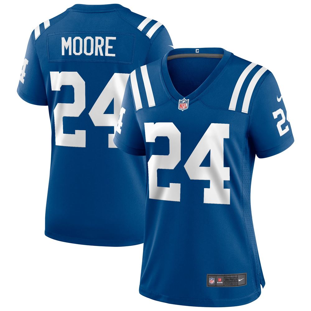 Women's Lenny Moore Indianapolis Colts Womens Game Retired Player Jersey Royal