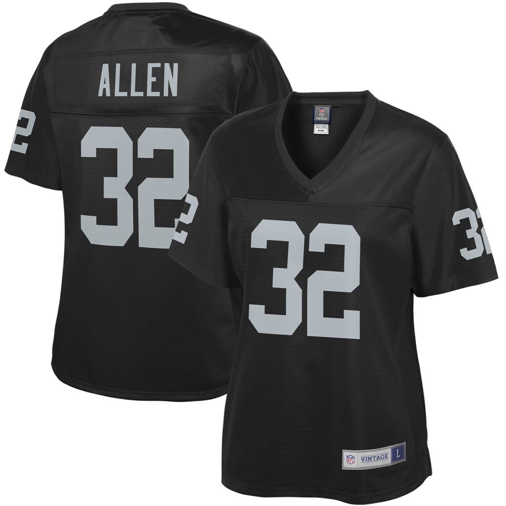 Women's Marcus Allen Las Vegas Raiders Womens Retired Player Jersey Black